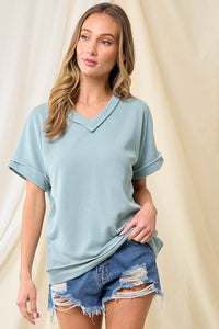 Mel Ribbed Tee