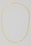 Dainty Oval Chain Necklace
