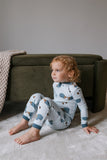 ZippyJamz - Hedgehugs & Kisses - Blue - Organic Cotton Footless Sleeper