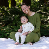 Belan J - Footless Sleeper with Fold Over Cuffs - Squirrels
