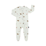 Belan J - Footed Zipper Sleeper - Hedgehogs