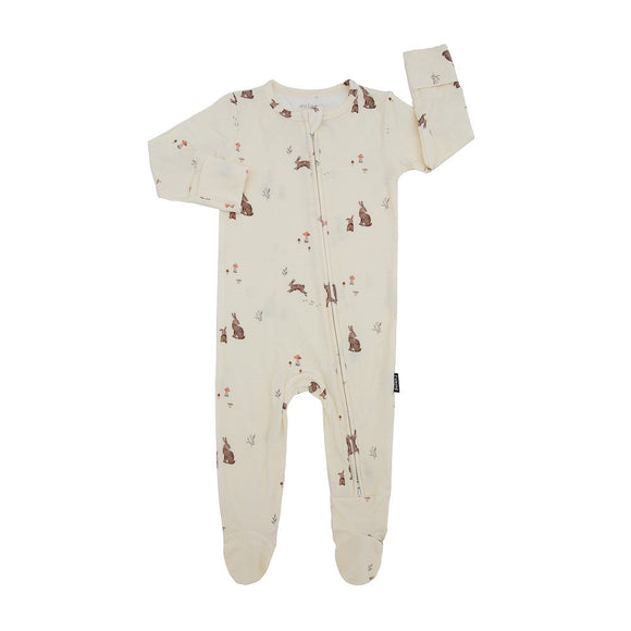 Belan J - Footed Zipper Sleeper - Bunnies