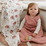 Perlimpinpin - Roses Cotton Muslin Swaddle