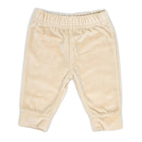Baby Girls 3 Piece Plush Pant Set: Cream Sheep