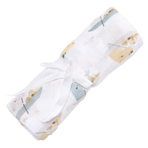 Perlimpinpin - Rhinos Cotton Muslin Swaddle