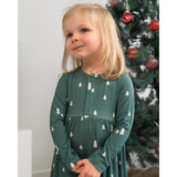 Belan J - Long Sleeves Peplum Dress - Tiny Trees
