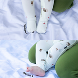 Belan J - Footless Sleeper with Fold Over Cuffs - Hedgehogs