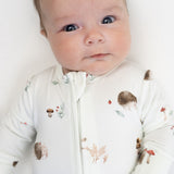 Belan J - Footed Zipper Sleeper - Hedgehogs