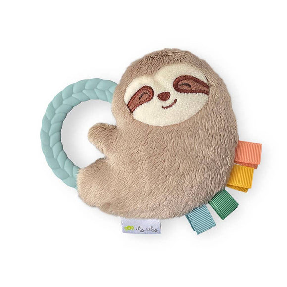 Itzy Ritzy - Ritzy Rattle Pal™ Plush Rattle Pal with Teether - Sloth