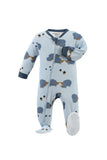 ZippyJamz - Hedgehugs & Kisses - Blue - Organic Cotton Sleeper