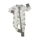Footless Sleeper with Fold Over Cuffs - Dinoland