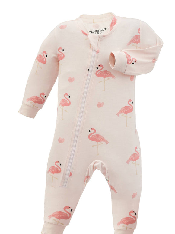 ZippyJamz - Pretty in Pink Bamboo Footless Sleeper
