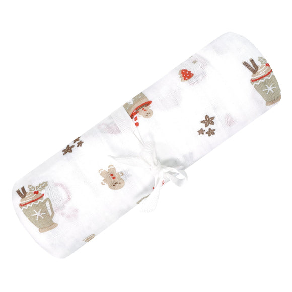 Perlimpinpin - Christmas Treats Cotton Muslin Swaddle