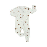 Belan J - Footless Sleeper with Fold Over Cuffs - Hedgehogs