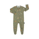 Belan J - Footed Zipper Sleeper - Forest Friends