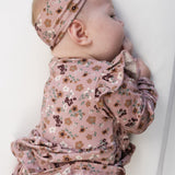 Belan J - Long Sleeve Skirted Onesie - Velvet Garden