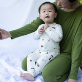 Belan J - Footless Sleeper with Fold Over Cuffs - Hedgehogs