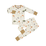 Long Sleeve PJ Set - Safari