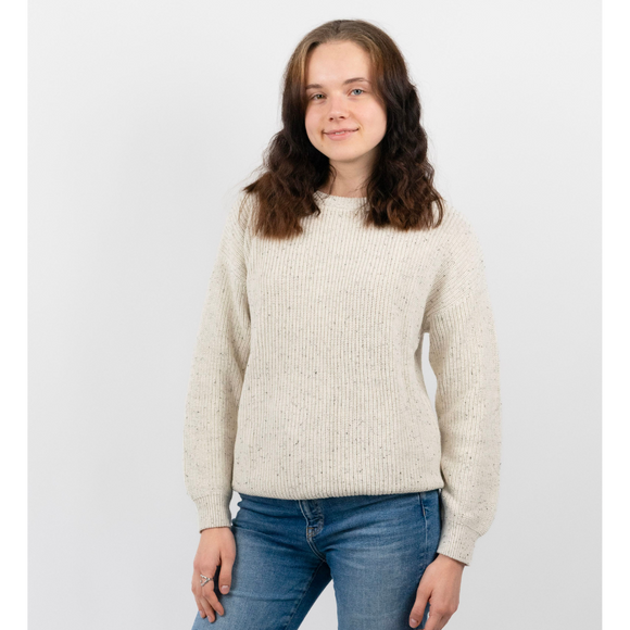 Belan J - Adult Knit Sweater - Oat Speckled
