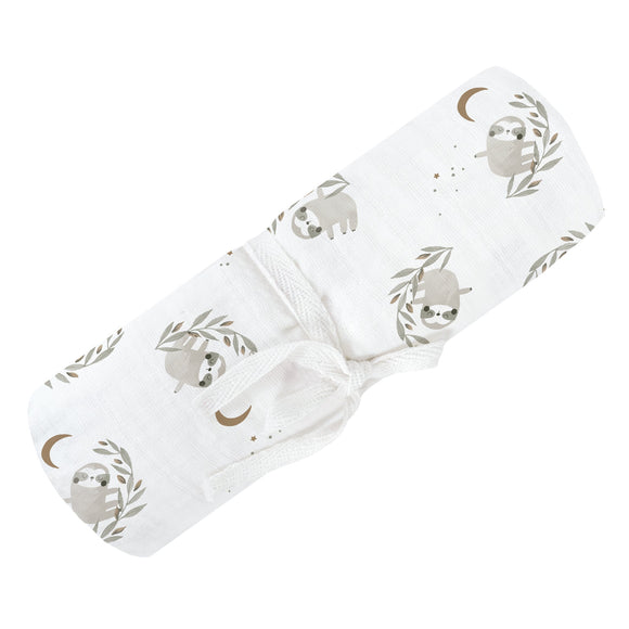 Perlimpinpin - Sloths Cotton Muslin Swaddle