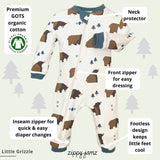 ZippyJamz - Little Grizzle Footless Sleeper
