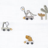 Perlimpinpin - Dinos Cotton Muslin Swaddle