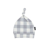 Belan J - Knotted Hat - Denim Plaid