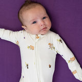 Belan J - Footed Zipper Sleeper - Squirrels