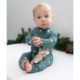 Belan J - Footless Sleeper with Fold Over Cuffs - Tiny Trees