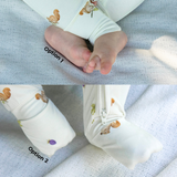 Belan J - Footless Sleeper with Fold Over Cuffs - Squirrels