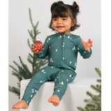 Belan J - Footless Sleeper with Fold Over Cuffs - Tiny Trees