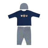 Baby Boys 3 Piece Waffle Set: Safari Animal