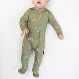 Belan J - Footed Zipper Sleeper - Forest Friends