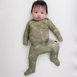 Belan J - Footed Zipper Sleeper - Forest Friends