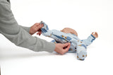 ZippyJamz - Hedgehugs & Kisses - Blue - Organic Cotton Footless Sleeper