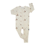 Belan J - Footless Sleeper with Fold Over Cuffs - Bunnies