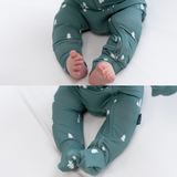Belan J - Footless Sleeper with Fold Over Cuffs - Tiny Trees
