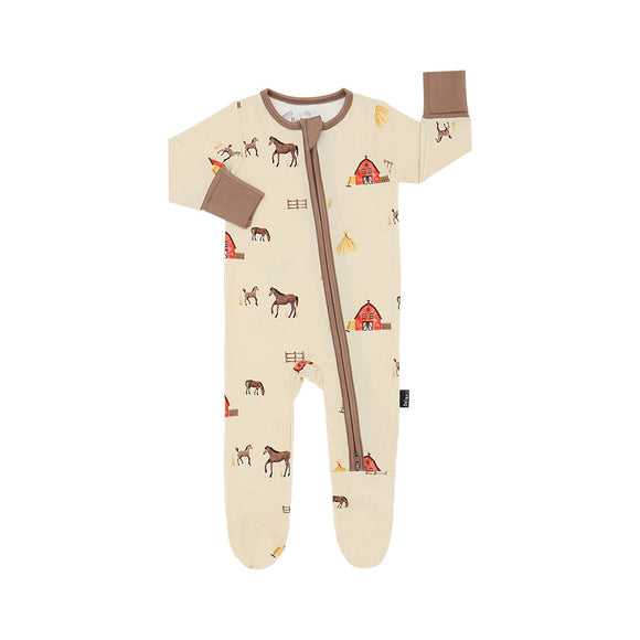 Belan J - Footed Zipper Sleeper - Hay Neighbour