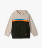 Hatley - Boys Oatmeal Colourblock Pullover Hoodie