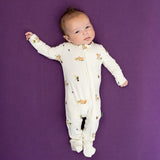 Belan J - Footed Zipper Sleeper - Squirrels