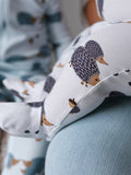 ZippyJamz - Hedgehugs & Kisses - Purple - Organic Cotton Sleeper