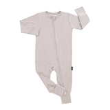 Footless Sleeper with Fold Over Cuffs - Oat