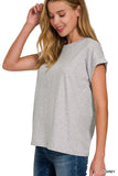 Kenzie Tee - Heather Grey