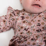 Belan J - Long Sleeve Skirted Onesie - Velvet Garden