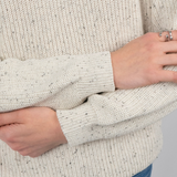 Belan J - Adult Knit Sweater - Oat Speckled