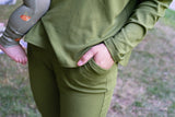 Belan J - Womens Ribbed Bamboo Long Sleeve PJ Set
