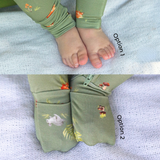 Belan J - Footless Sleeper with Fold Over Cuffs - Forest Friends