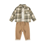 Dirkje - Plaid and Trousers Set