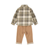 Dirkje - Plaid and Trousers Set