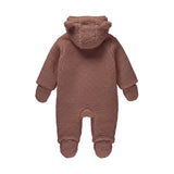 Dirkje - Baby Teddy Snowsuit - Dusty Pink